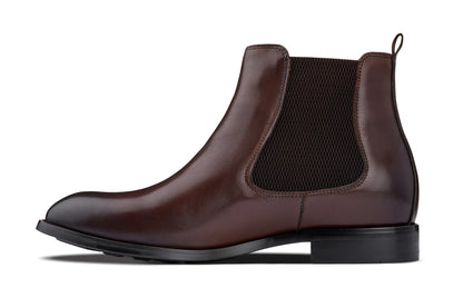 CALTO - Y72231 - 2.8 Inches Taller (Coffee Brown) - Chelsea BootsBootsTorqelo.com