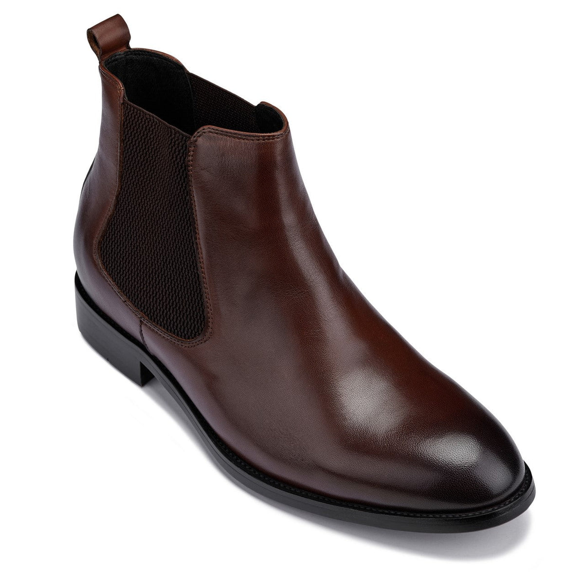 CALTO - Y72231 - 2.8 Inches Taller (Coffee Brown) - Chelsea BootsBootsTorqelo.com