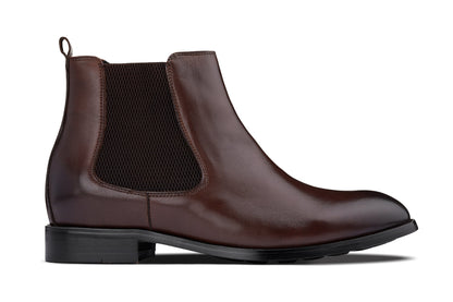 CALTO - Y72231 - 2.8 Inches Taller (Coffee Brown) - Chelsea BootsBootsTorqelo.com