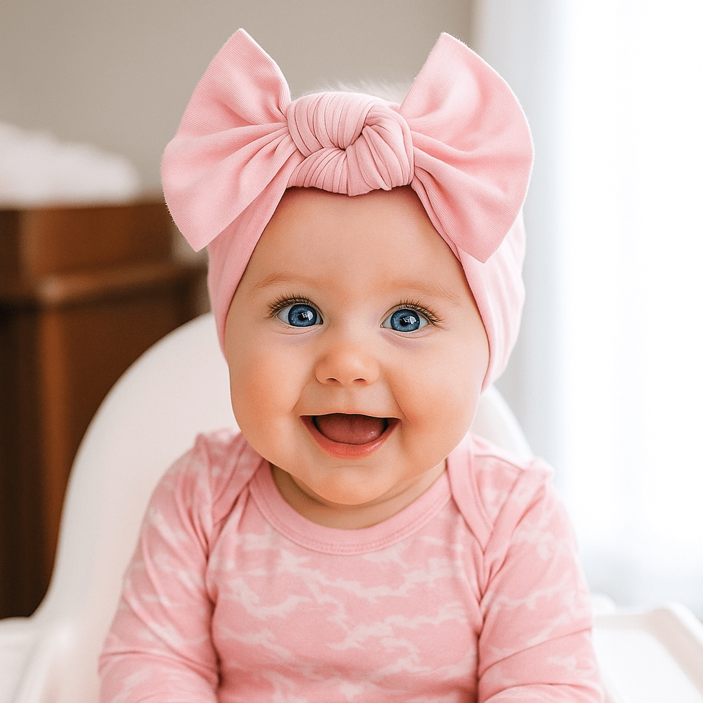 Candy Pink Knotted Bow by Sweet Bamboo