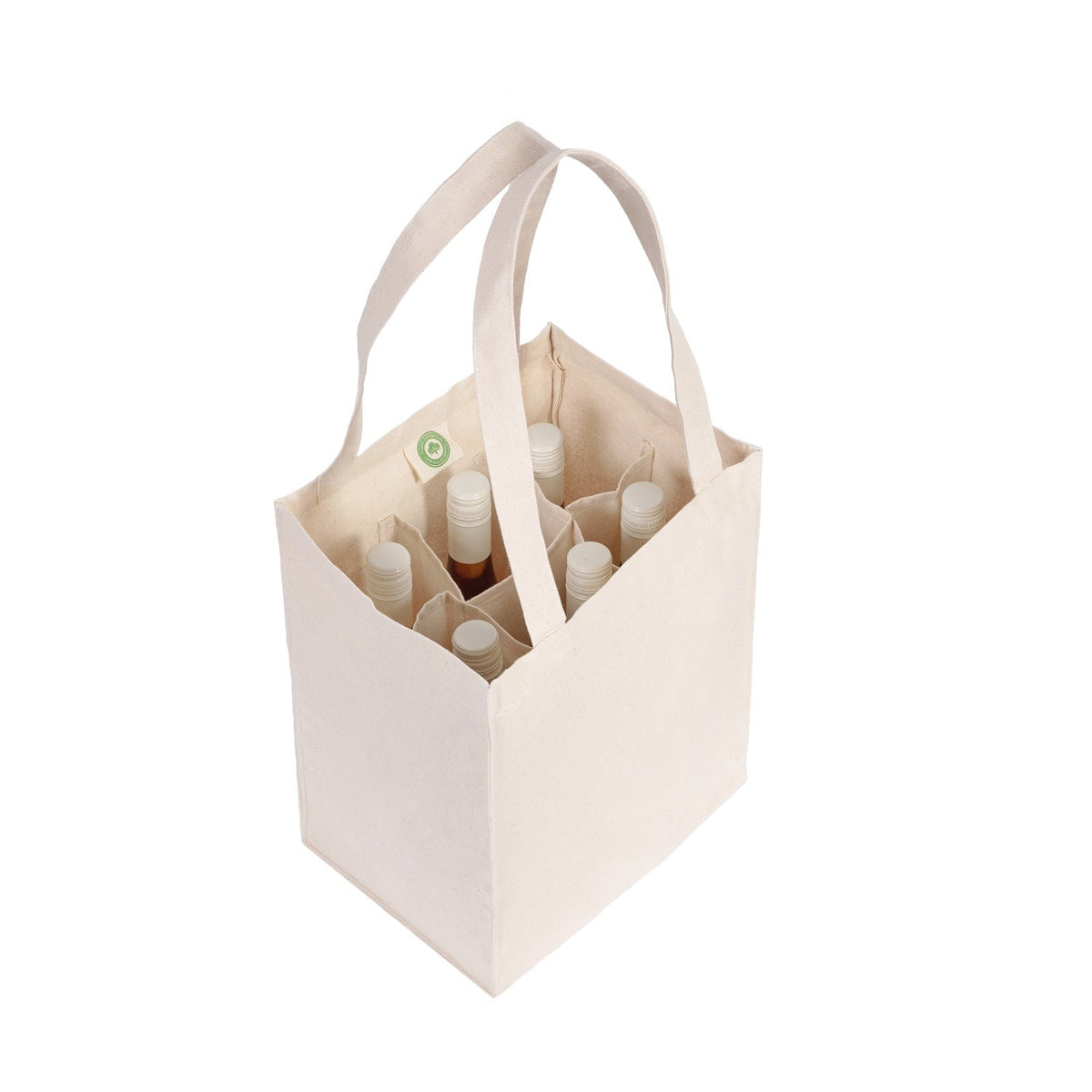 Canvas Wine Tote by Organic Cotton Mart