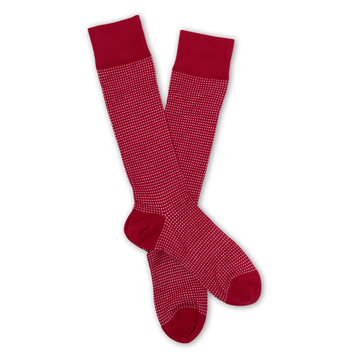 Cardinal Birdseye Dress SocksTeam ColorwaysTorqelo.com