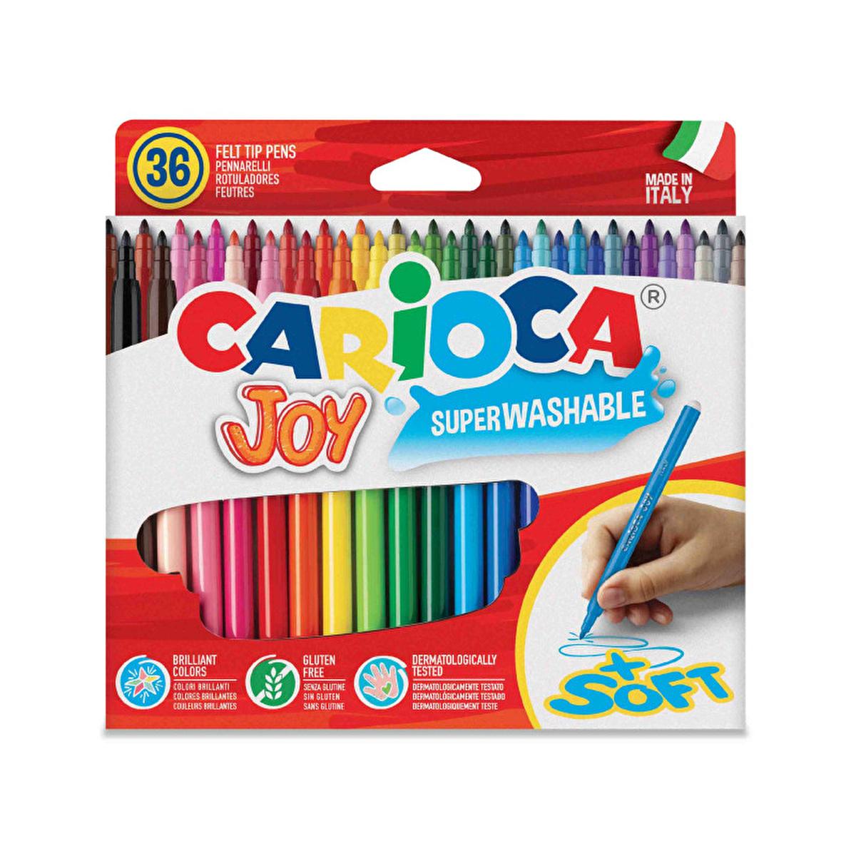 Carioca Joy Washable Markers 36-Pack - Vibrant, Easy-Clean Art Supplies for KidsToyTorqelo.com