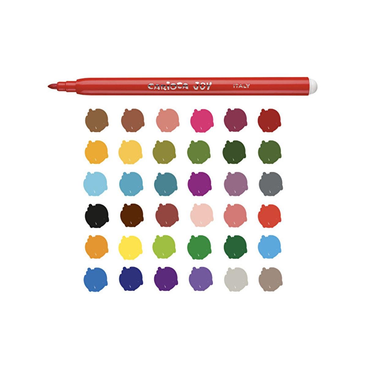 Carioca Joy Washable Markers 36-Pack - Vibrant, Easy-Clean Art Supplies for KidsToyTorqelo.com