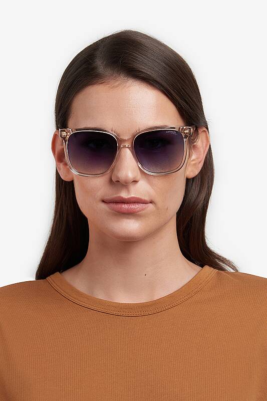 Carrera 3002/S Women's Square Sunglasses - Black/Grey 55mm by Beauty Care Bag