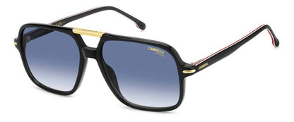 Carrera 350/S Blue Lens Men's Square Sunglasses 58mm by Beauty Care Bag