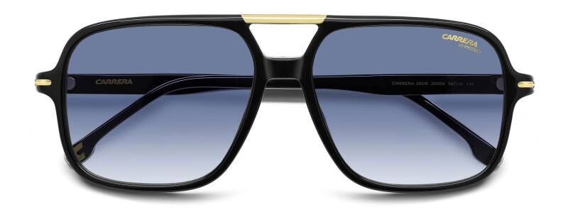 Carrera 350/S Blue Lens Men's Square Sunglasses 58mm by Beauty Care Bag