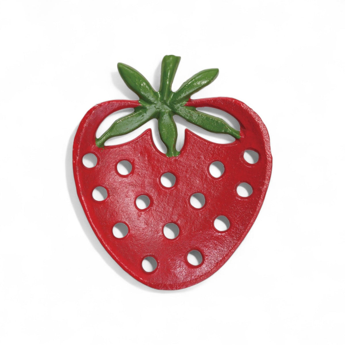 Strawberry Shaped Cast Iron Soap Dish by Rust & Cinder