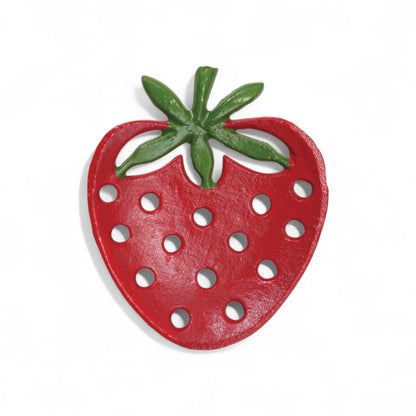 Strawberry Shaped Cast Iron Soap Dish by Rust & Cinder