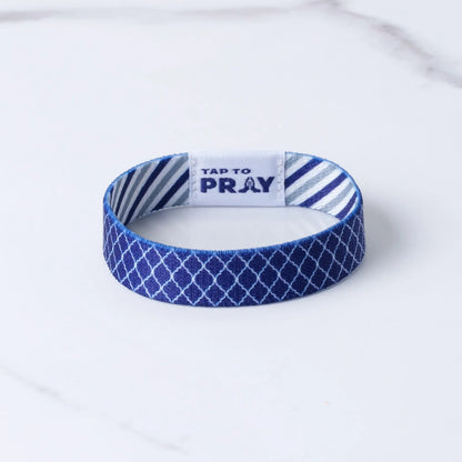 Graphite & Ink Tap to Pray Wristband by Rust & Cinder