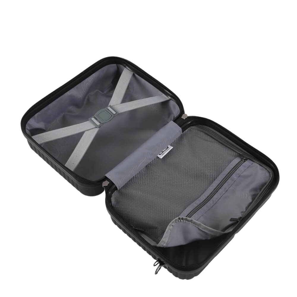 CCS 5266 Hard Shell Makeup Case in Black by Beauty Care Bag