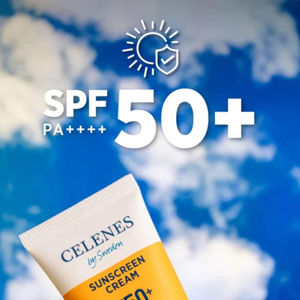 Celenes Herbal Sunscreen SPF 50 Protective Cream 50ml by Beauty Care Bag