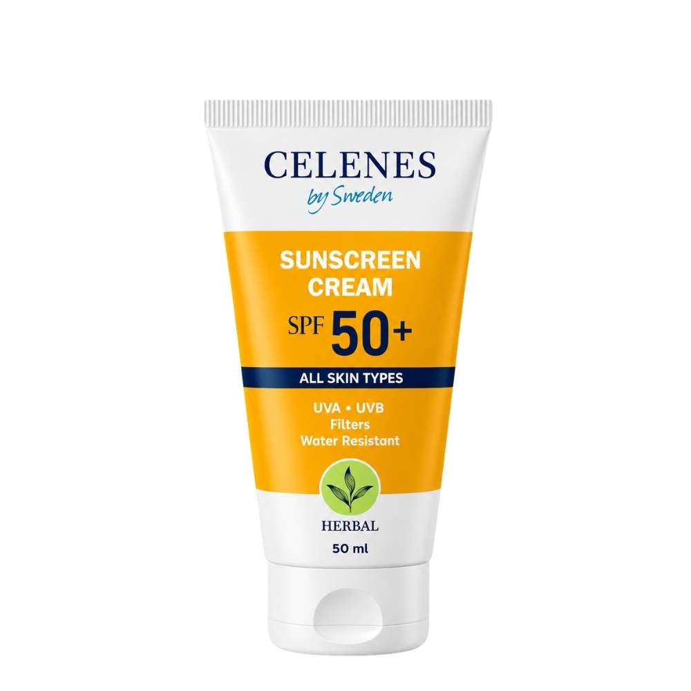 Celenes Herbal Sunscreen SPF 50 Protective Cream 50ml by Beauty Care Bag
