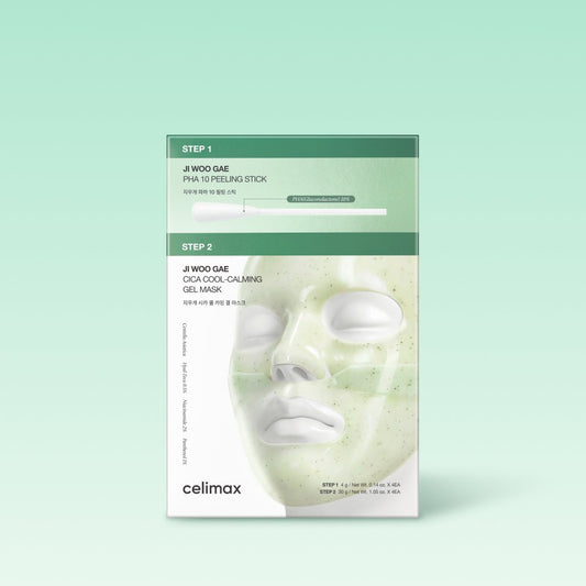 celimax JI WOO GAE Cica 2-Step Gel Mask 4ea by Seoulia
