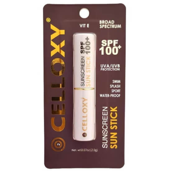 Celloxy Waterproof Sunscreen Stick SPF 100+ for Face 2g by Beauty Care Bag