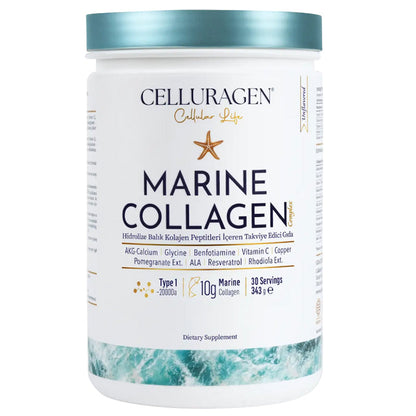 Celluragen Marine Collagen Type-1 Powder Supplement 343g by Beauty Care Bag