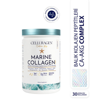 Celluragen Marine Collagen Type-1 Powder Supplement 343g by Beauty Care Bag