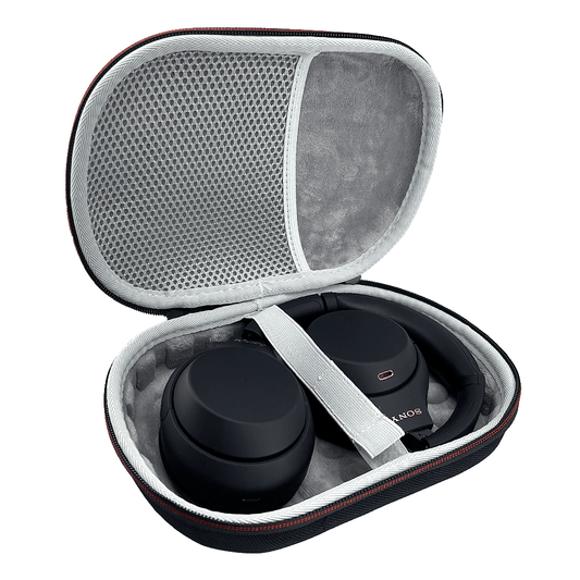 CentralSound EVA Hard Zippered Headphones Protective Carrying Case - BlackCaseTorqelo.com