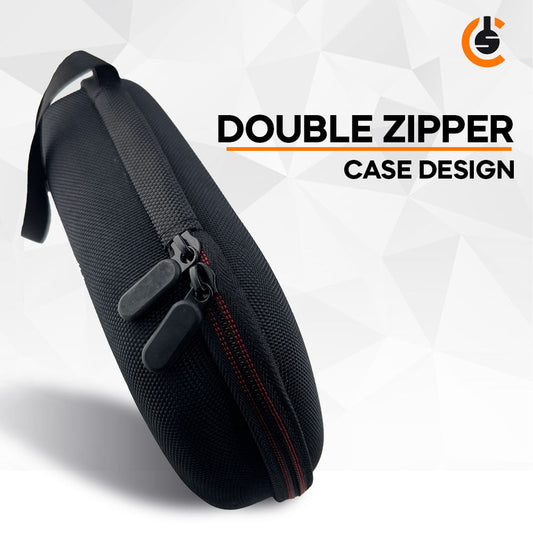 CentralSound EVA Hard Zippered Headphones Protective Carrying Case - BlackCaseTorqelo.com
