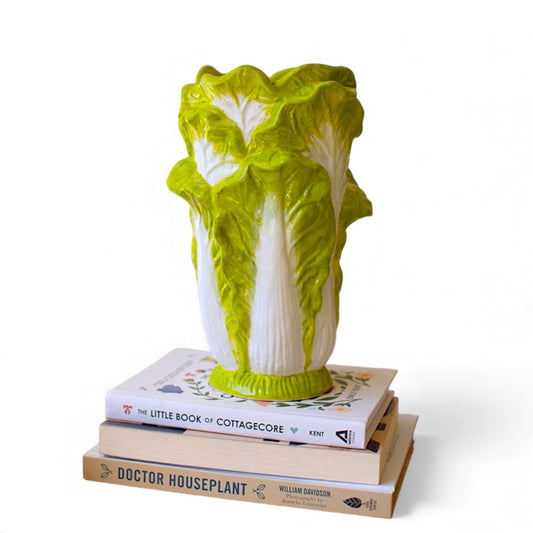 Green Ceramic Lettuce Vase by Rust & Cinder