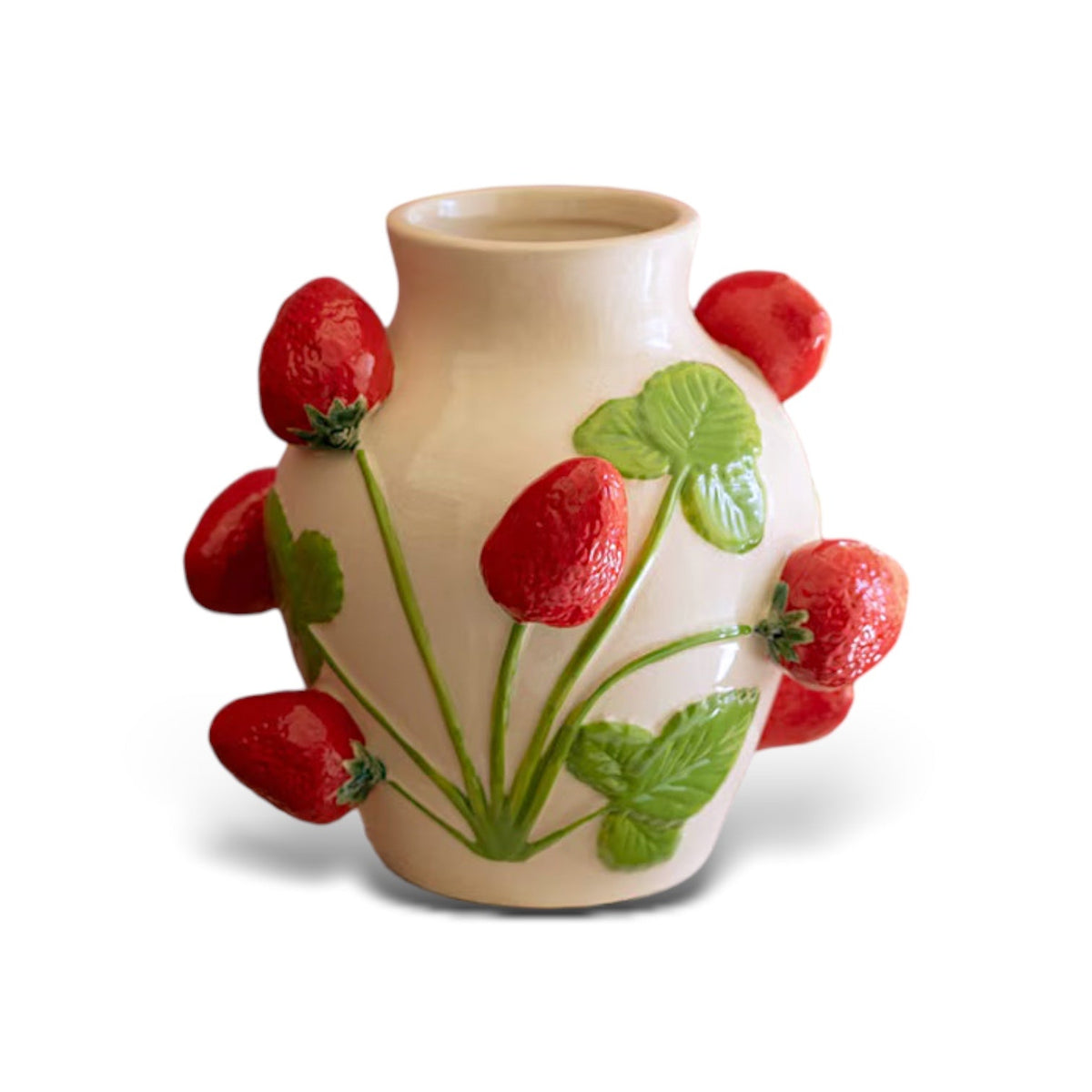 Strawberry Patch Ceramic Vase by Rust & Cinder