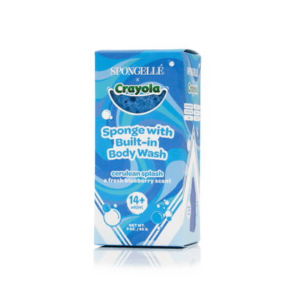Cerulean Splash Body Buffer | CrayolaBody Wash Infused BufferTorqelo.com
