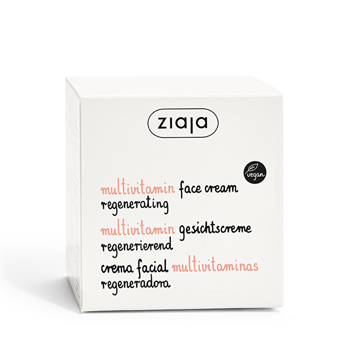 Ziaja Multivitamin Face Cream: Anti-Aging Moisturizer for Mature Skin - Vegan, Natural Skincare for Wrinkle Reduction, Hydration & Improved Elasticity by Beauty Care Bag