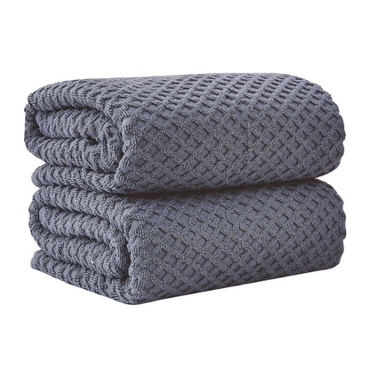 Cotton Diamond Waffle Weave Bath Towel Set - Grayson Collection by Great Bay Home
