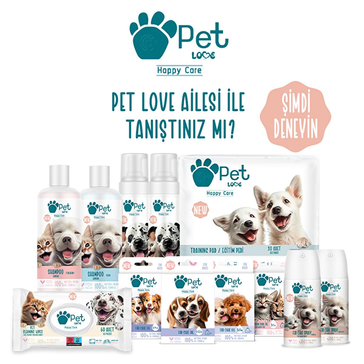 Pet Love Argan Oil Pet Shampoo for Cats and Dogs - 7.61 fl oz, Natural Fur Care by Beauty Care Bag