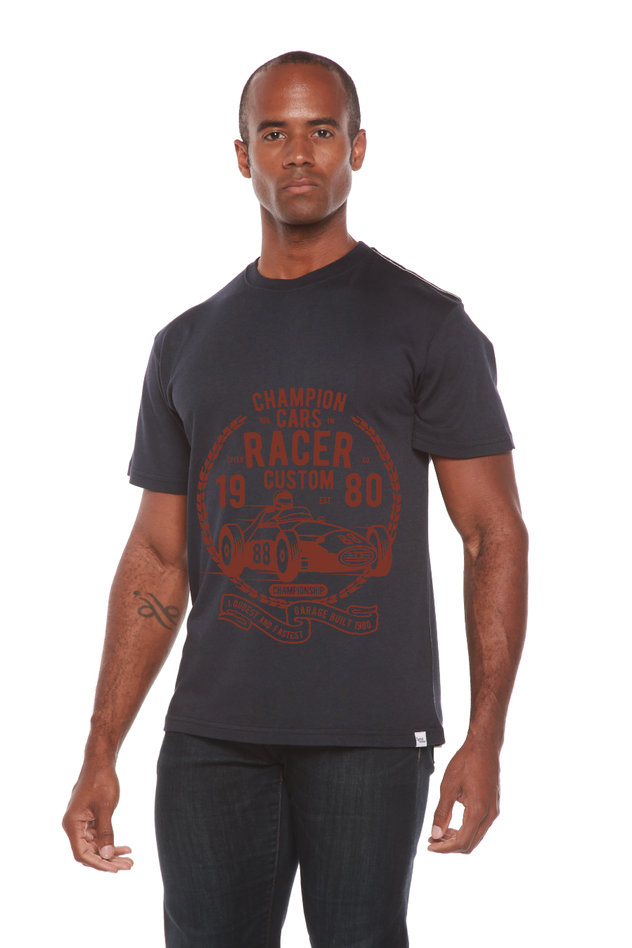 Champions Cars men's bamboo graphic T-shirt – view 3