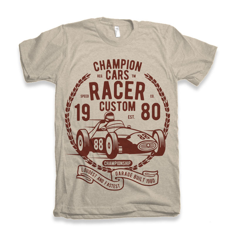 Champions Cars men's bamboo graphic T-shirt – view 2