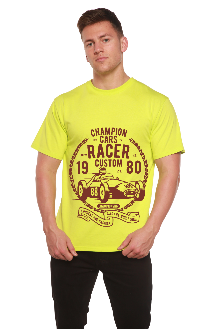 Champions Cars men's bamboo graphic T-shirt – view 8