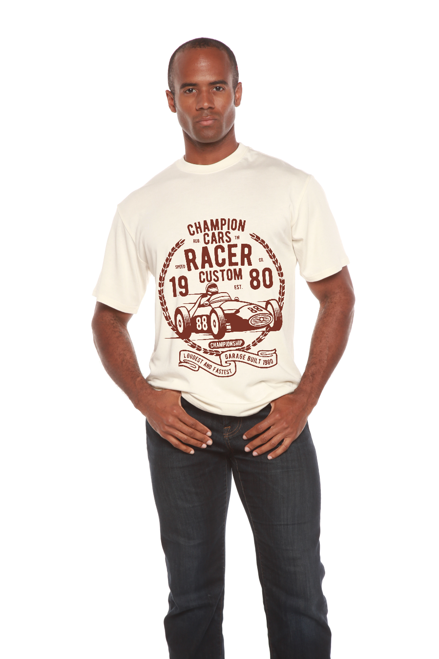 Champions Cars men's bamboo graphic T-shirt – view 9