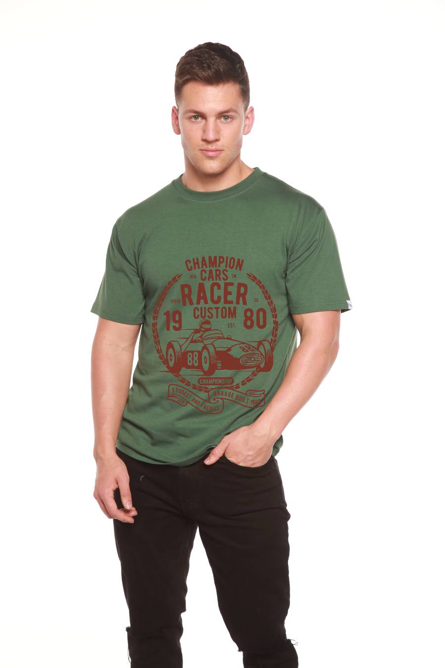 Champions Cars men's bamboo graphic T-shirt – view 10