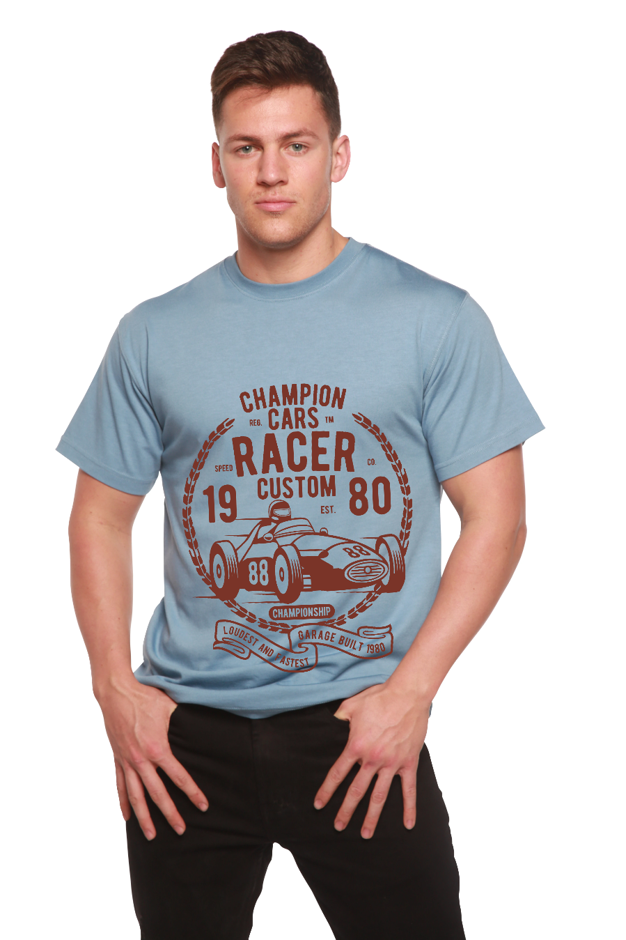 Champions Cars men's bamboo graphic T-shirt – view 12