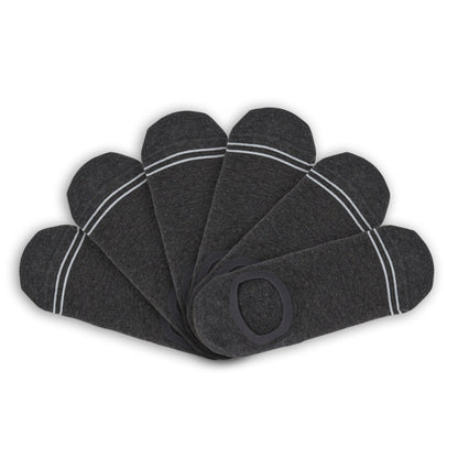 Charcoal Cotton No Show - 6 PackNo Show SocksTorqelo.com