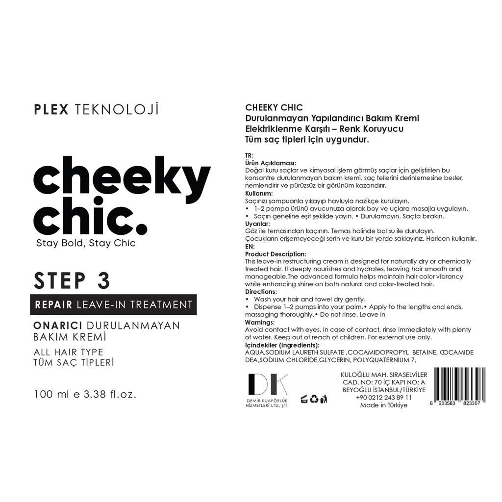 Cheeky Chic Step 3 Repair Leave-In Hair Treatment 100 mlHair CareTorqelo.com