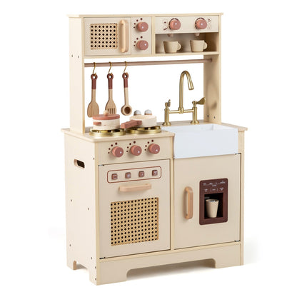Chef Pretend Play Kitchen for Kids with Realistic Lights and SoundsTorqelo.com