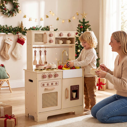 Chef Pretend Play Kitchen for Kids with Realistic Lights and SoundsTorqelo.com