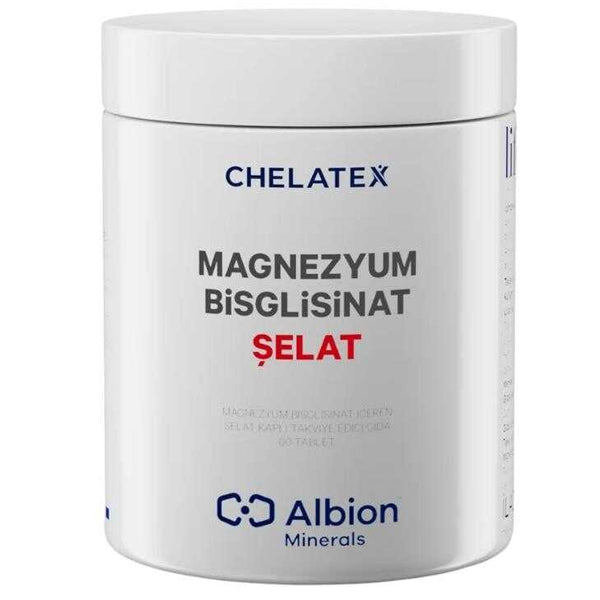 Chelatex Magnesium Bisglycinate Dietary Supplement 60 Tablets by Beauty Care Bag