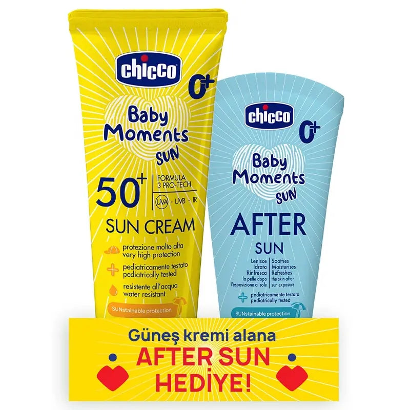 Chicco Baby Moments Sun Cream & After Sun Set 225ml by Beauty Care Bag