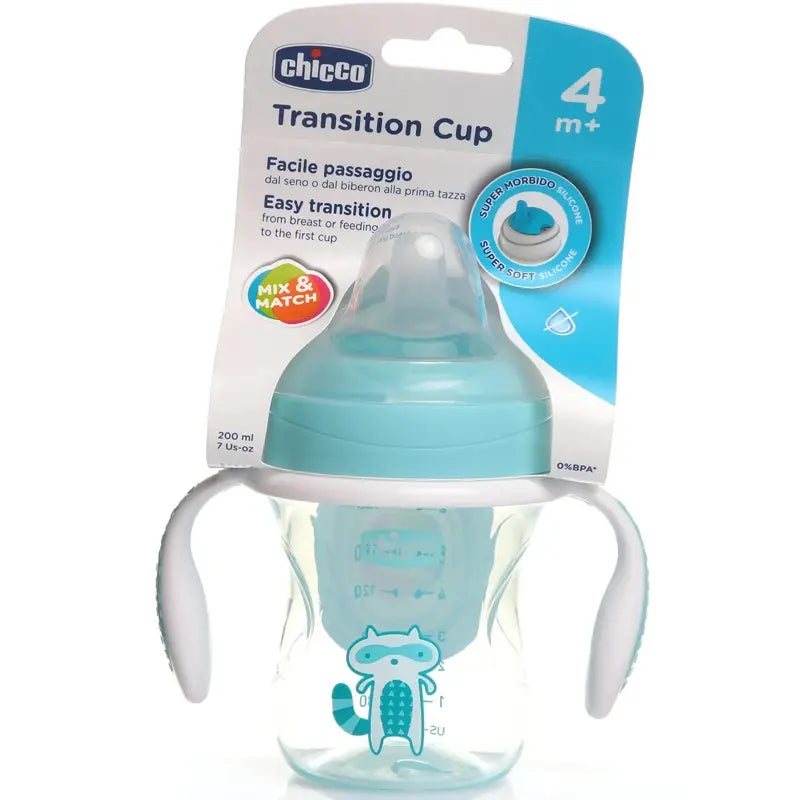 Chicco Soft Spout Transition Cup for Babies 4M+ (Boy) by Beauty Care Bag