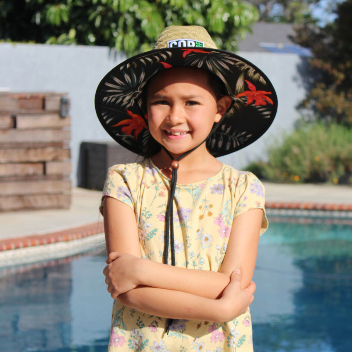 Kids Straw Hat Summer Beach Hat for Boys and Girls - Kauai by COR Surf