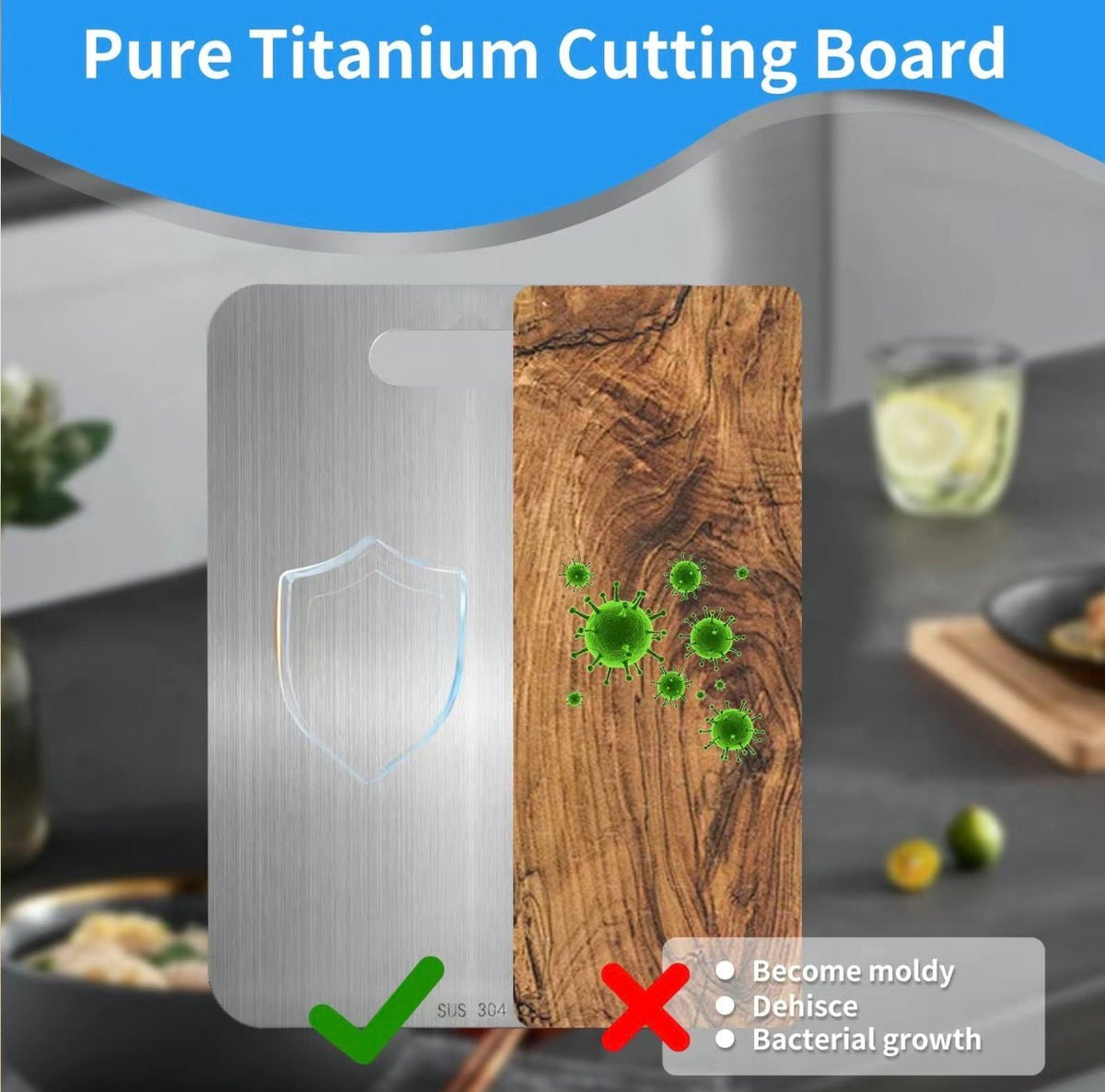 ChopLuxe Stainless BoardTorqelo.com