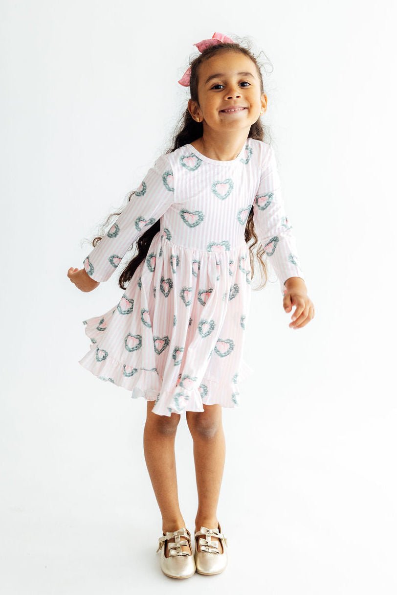 Christmas Charm L/S Ruffle Hem Twirl DressTwirl Dress - L/S - Ruffle HemTorqelo.com