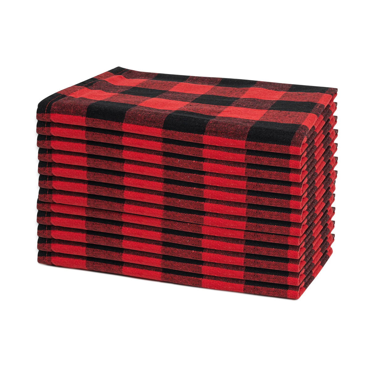 Plaid cotton dinner napkins – view 5