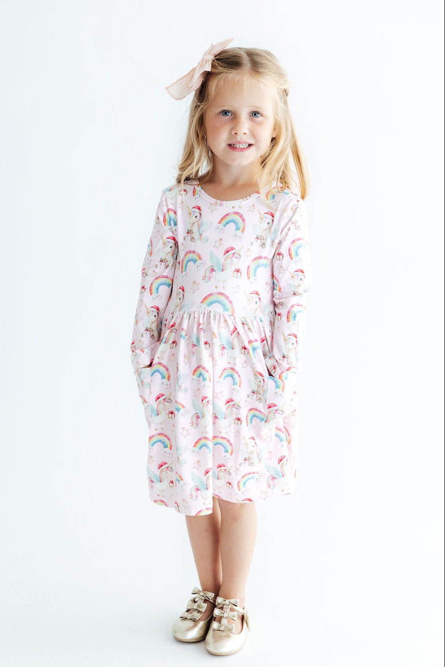 Christmas Magic L/S Pocket Twirl DressTwirl Dress - L/S - PocketTorqelo.com