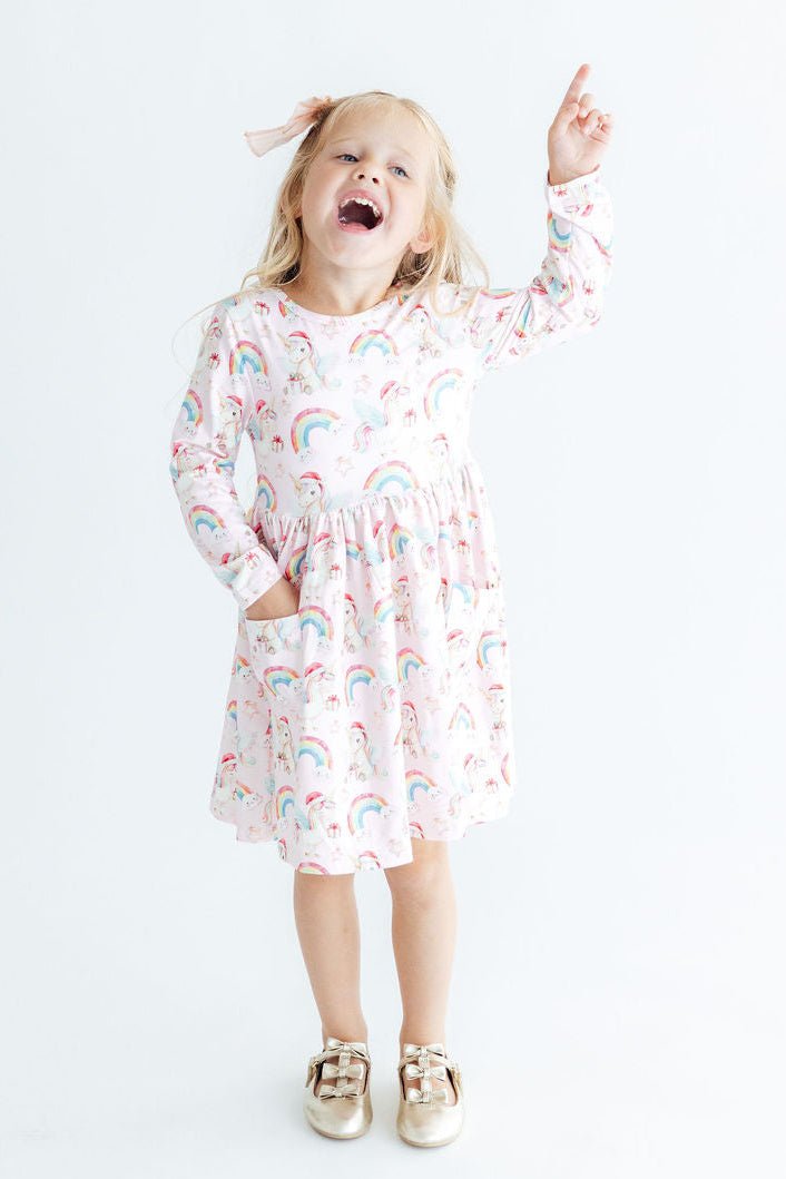 Christmas Magic L/S Pocket Twirl DressTwirl Dress - L/S - PocketTorqelo.com