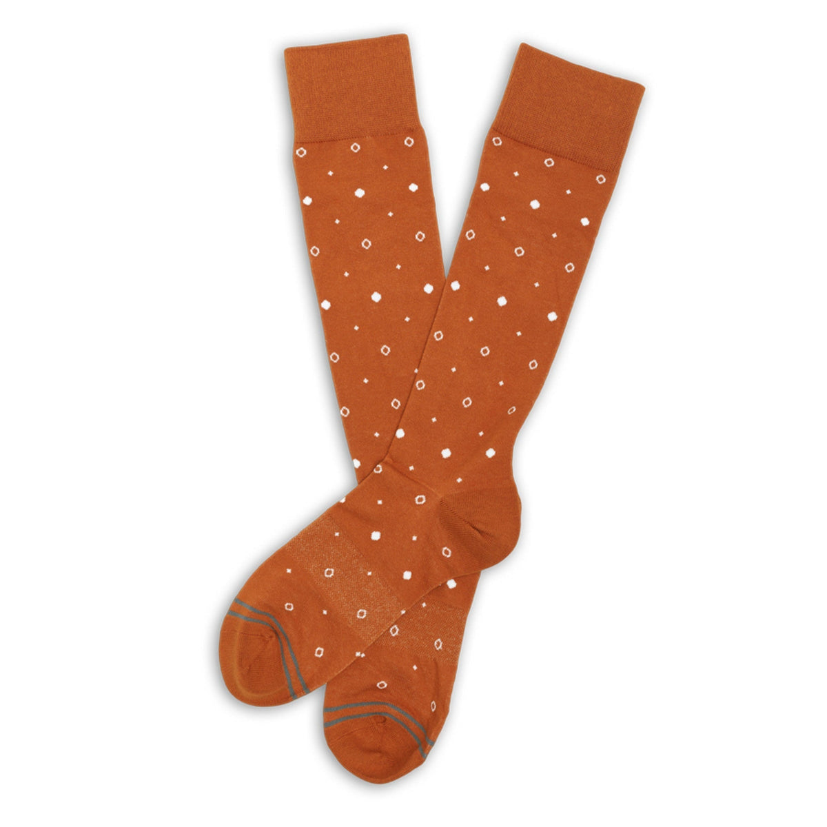 CiderOrange Mixed Dot Dress SocksTeam ColorwaysTorqelo.com