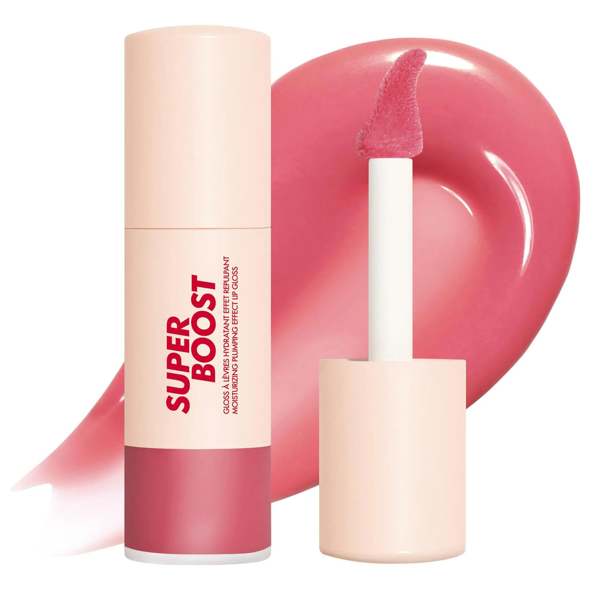 Super Boost hyaluronic acid plumping lip gloss with high-shine finish